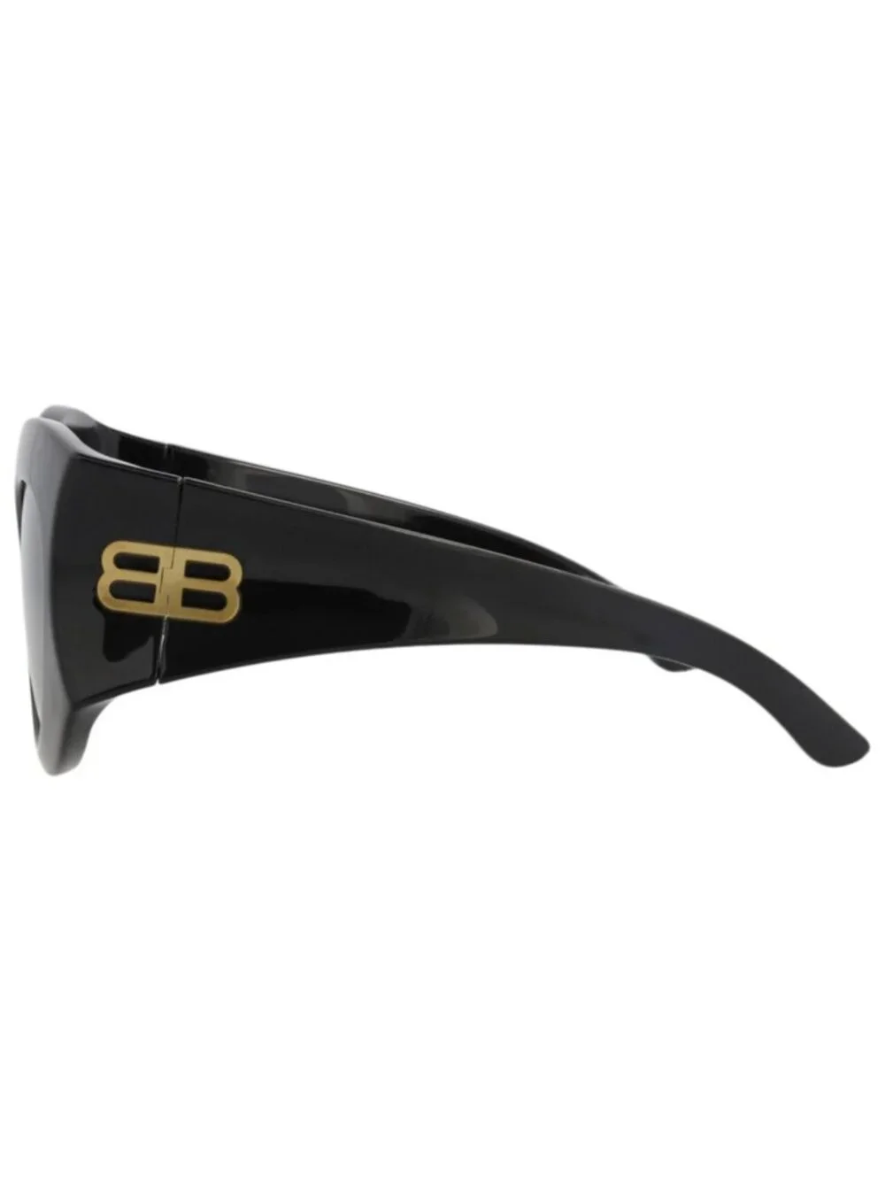 New Balenciaga Women's Sunglasses Cat Eye Bio Injection Frame Black Black Grey